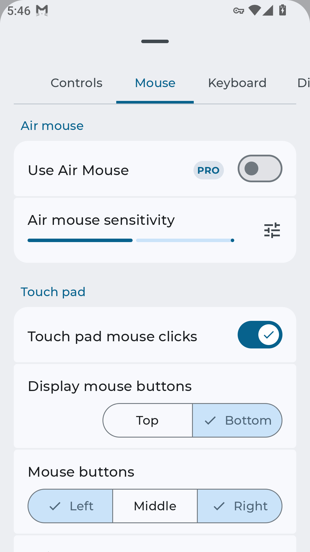 Bluetooth Keyboard&Mouse 截图