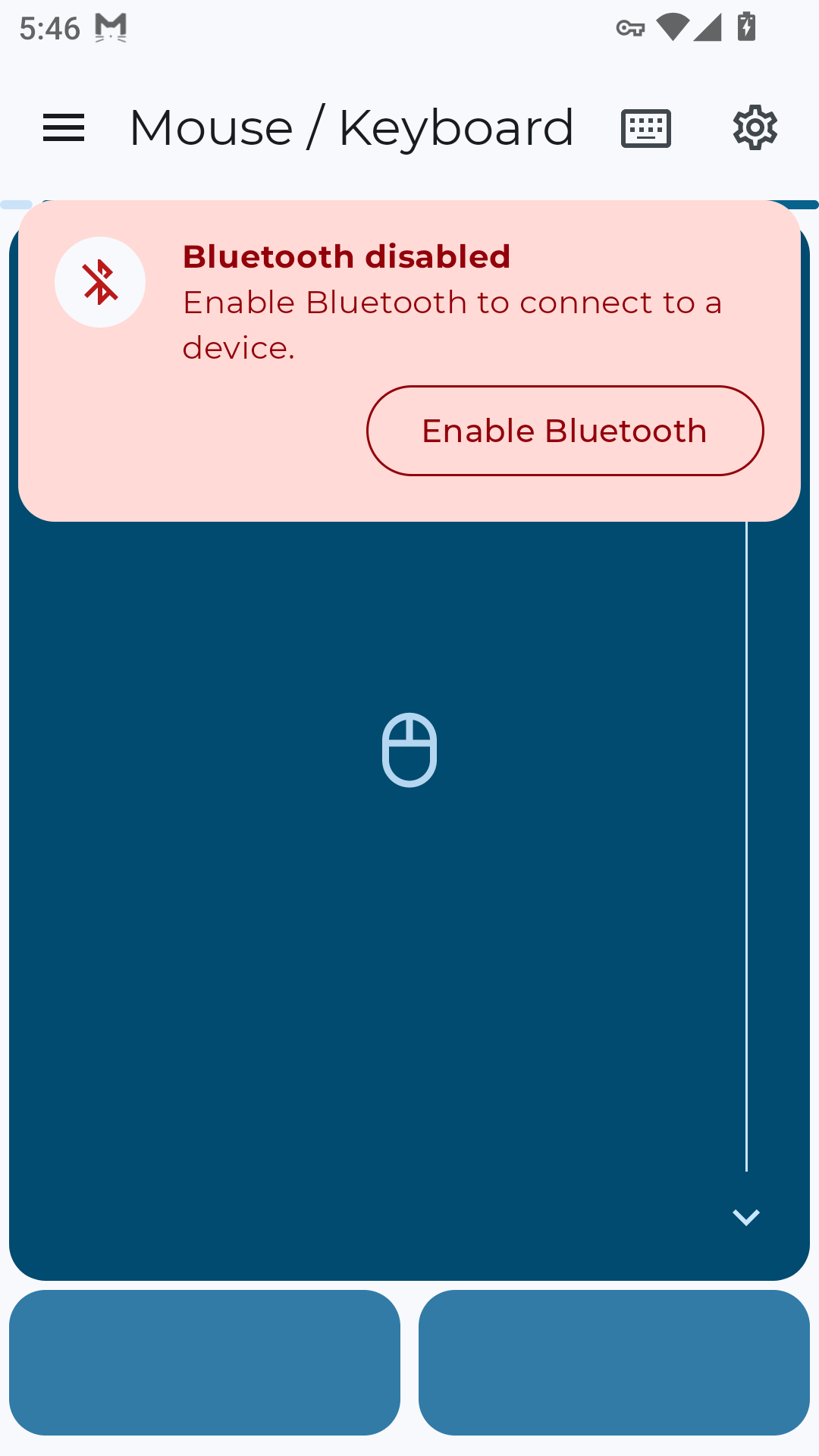 Bluetooth Keyboard&Mouse 截图